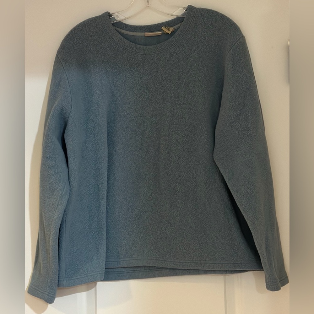 Vintage L.L. Bean‎ Blue Fleece Pullover Womens XL